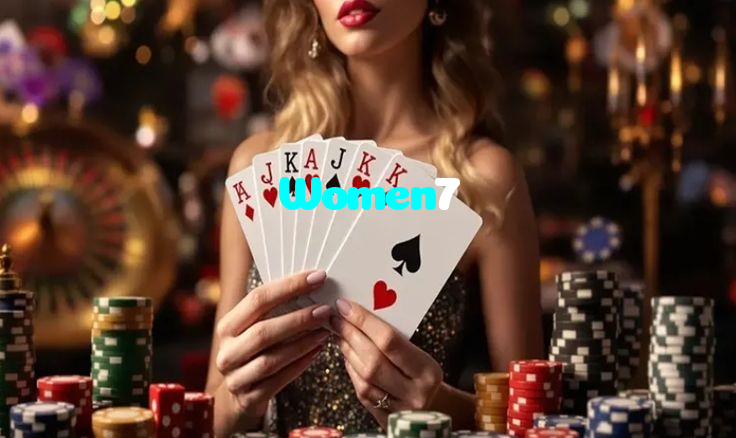 Women7 casino presented on mobile device in Pakistan with slots and live games